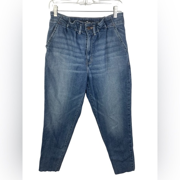 Hollister Denim - Hollister Ultra High-Rise Mom Jean Vintage Stretch Blue Denim Jeans 5R Women’s